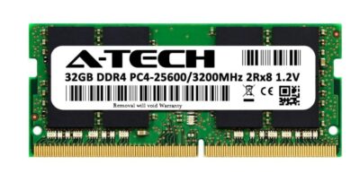 32GB RAM Replacement for Micron MTA16ATF4G64HZ-3G2, MTA16ATF4G64HZ-3G2B2, MTA16ATF4G64HZ-3G2E1, MTA16ATF4G64HZ-3G2E2 | DDR4 3200MHz PC4-25600 SODIMM 2Rx8 Laptop Memory