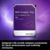 WD Purple 10TB Surveillance Hard Disk Drive - 5400 RPM Class SATA 6Gb/s 256MB Cache 3.5 Inch - WD100PURZ