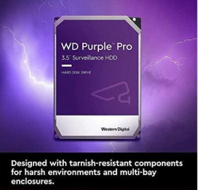 WD Purple 10TB Surveillance Hard Disk Drive - 5400 RPM Class SATA 6Gb/s 256MB Cache 3.5 Inch - WD100PURZ