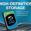 Seagate Skyhawk 4TB Video Internal Hard Drive HDD (ST4000VXZ16/016) 3.5 Inch SATA 6Gb/s 64MB Cache for DVR NVR Security Camera System with Drive Health Management and in-House Rescue Services