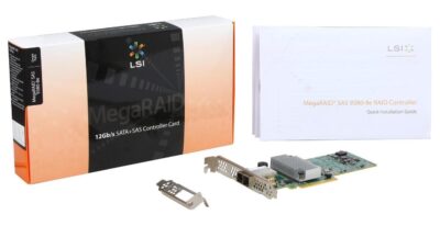 LSI 9380 MegaRAID MR SAS 9380-8e (LSI00438) PCI-Express 3.0 x8 Low Profile SAS RAID Controller Card--Avago Technologies