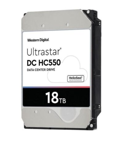 WD Ultrastar DC HC550 18TB Hard Drive 3.5" Internal 512MB SATA 7200 RPM 512E SE NP3 DC HC550 0F38459 (WUH721818ALE6L4)