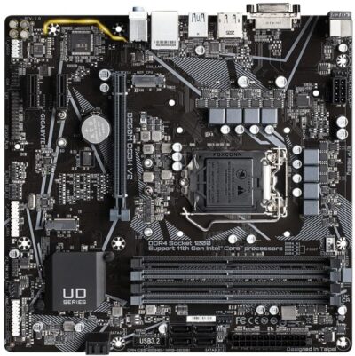 GIGABYTE B560M DS3H V2 (LGA 1200/ Intel/ B560/ Micro-ATX/Dual M.2/ PCIe 4.0/ USB 3.2 Gen1/ GbE LAN/Motherboard)