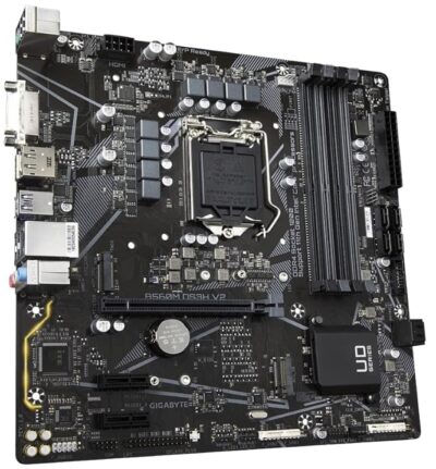 GIGABYTE B560M DS3H V2 (LGA 1200/ Intel/ B560/ Micro-ATX/Dual M.2/ PCIe 4.0/ USB 3.2 Gen1/ GbE LAN/Motherboard)