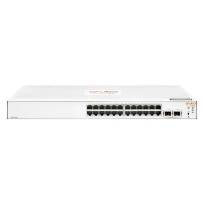 Aruba Instant On 1830 24-Port Gb Smart Switch - 24x 1G |2X SFP | Fanless | US Cord (JL812A#ABA)