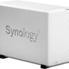 Synology 2 bay NAS DiskStation DS220j (Diskless), 2-bay 512MB DDR4, White, Grey