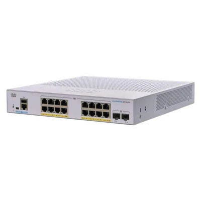 Cisco Business CBS350-16T-E-2G Managed Switch | 16 Port GE | Ext PS | 2x1G SFP