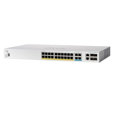 CISCO DESIGNED Business CBS350-24NGP-4X Managed Switch | 8 Port 5GE | 16 Port GE | PoE | 2x10G Combo | 2x10G SFP+(CBS350-24NGP-4X-NA)