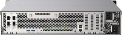 QNAP TS-h2490FU-7302P-128G 24 Bay Dual Node NAS with One Dual-Port 25GbE SmartNIC Ports and 1100W Redundant PSU