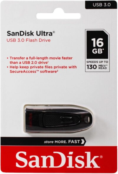 SanDisk 512GB Ultra USB 3.0 Flash Drive - SDCZ48-512G-G46, Black