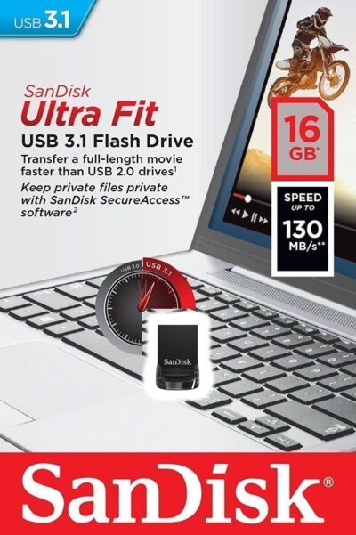 SanDisk 32GB Ultra Fit USB 3.1 Flash Drive - SDCZ430-032G-G46