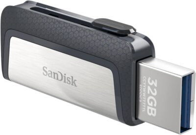 SanDisk 256GB Ultra Dual Drive USB Type-C - USB-C, USB 3.1 - SDDDC2-256G-G46,Black