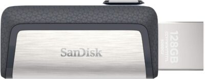 SanDisk 256GB Ultra Dual Drive USB Type-C - USB-C, USB 3.1 - SDDDC2-256G-G46,Black