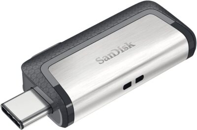 SanDisk 256GB Ultra Dual Drive USB Type-C - USB-C, USB 3.1 - SDDDC2-256G-G46,Black