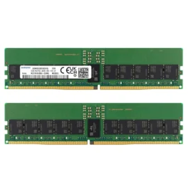 Samsung 32GB DDR5 4800MHz PC5-38400 ECC RDIMM 2Rx8 Dual Rank 1.1V Registered DIMM 288-Pin Server RAM Memory M321R4GA3BB6-CQK