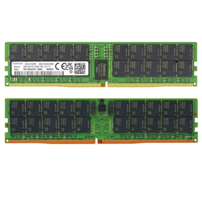 Samsung 64GB DDR5 5600MHz PC5-44800 ECC RDIMM 2Rx4 (EC8 10x4) Dual Rank 1.1V Registered DIMM 288-Pin Server RAM Memory M321R8GA0PB0-CWM