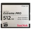 SanDisk 512GB Extreme PRO CFast 2.0 Memory Card - SDCFSP-512G-G46D