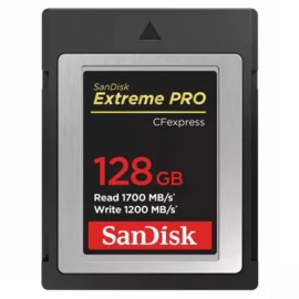 SanDisk 128GB Extreme PRO CFexpress Card Type B - SDCFE-128G-GN4NN, Silver