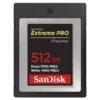 SanDisk 512GB Extreme PRO CFexpress Card Type B - SDCFE-512G-GN4NN, micro sdxc Interface, XQD Memory Type