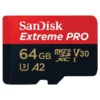 SanDisk 64GB Extreme PRO? microSD? UHS-I Card with Adapter C10, U3, V30, A2, 200MB/s Read 90MB/s Write SDSQXCU-064G-GN6MA