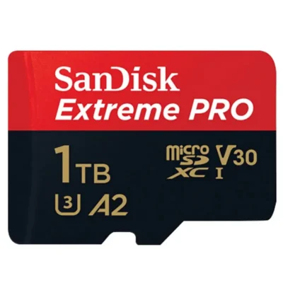 SanDisk Extreme Pro 1TB Micro SD Memory Card Works with Hero 12 Black GoPro Action Camera (SDSQXCD-1T00-GN6MA) Bundle with 1 Everything But Stromboli MicroSDXC & SD Card Reader