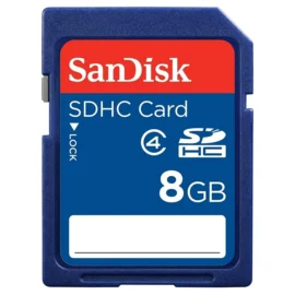 SanDisk 8GB SDHC Card Class 4 Secure Digital Flash Memory SDSDB-008G - Bulk Packaging