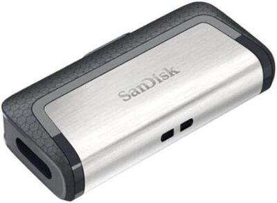 SanDisk 32GB Ultra Dual Drive USB Type-C - USB-C, USB 3.1 - SDDDC2-032G-G46, Black, Silver