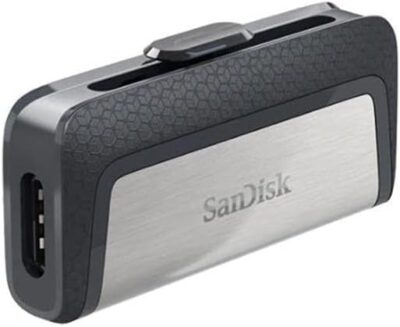 SanDisk 32GB Ultra Dual Drive USB Type-C - USB-C, USB 3.1 - SDDDC2-032G-G46, Black, Silver