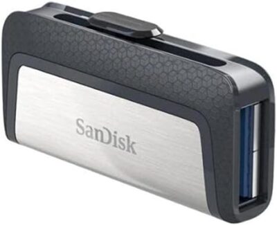 SanDisk 32GB Ultra Dual Drive USB Type-C - USB-C, USB 3.1 - SDDDC2-032G-G46, Black, Silver