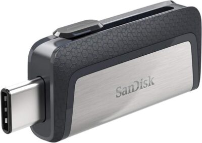 SanDisk 32GB Ultra Dual Drive USB Type-C - USB-C, USB 3.1 - SDDDC2-032G-G46, Black, Silver