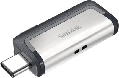 SanDisk 32GB Ultra Dual Drive USB Type-C - USB-C, USB 3.1 - SDDDC2-032G-G46, Black, Silver