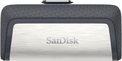 SanDisk 32GB Ultra Dual Drive USB Type-C - USB-C, USB 3.1 - SDDDC2-032G-G46, Black, Silver