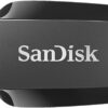 SanDisk Ultra Curve Flash Drive 128GB USB Drive 3.2 Gen 1 USB-A High Speed Thumb Drive for Computers, Laptops, Desktops 100MB/s (SDCZ550-128G-G46) Bundle with (1) Everything But Stromboli Lanyard