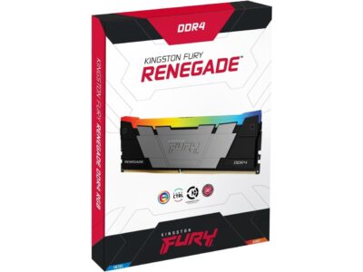 Kingston Fury Renegade RGB 3600 32GB (2x16GB) 3600MT/s DDR4 CL16 DIMM (Kit of 2) 1Gx8 Desktop Gaming Memory - KF436C16RB12AK2/32