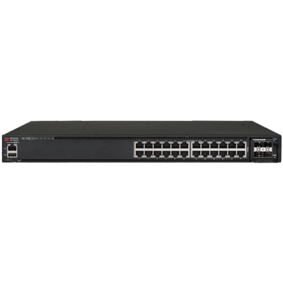 Brocade ICX7450-24-E Icx 7450-24 - Switch - L3 - Managed - 24 X 10/100/1000 + 4 X 10 Gigabit Sfp+ (Uplink) + 2 X 40 Gigabit Qsfp+ (Uplink) - Rack-Mountable