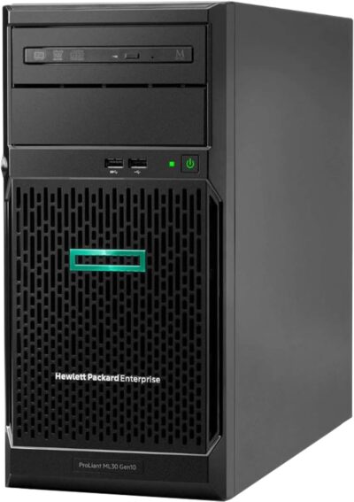 HP ProLiant ML30 Gen10 Server and Domain Controller, Intel E-2124 3.3GHz, 16GB DDR4 RAM, 2TB SSD, Compatible with Microsoft Windows Server 2016, Windows Active Directory Ready