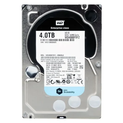 Western Digital Se Wd4000F9Yz 4Tb 7200Rpm Sata3/Sata 60 Gb/S 64Mb 3.5" Enterprise Hard Drive