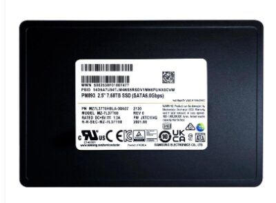 Samsung PM893 240GB SATA 6 Gb/s Solid State Drive (SSD)