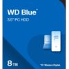 Western Digital 8TB WD Blue PC Internal Hard Drive HDD - 5640 RPM, SATA 6 Gb/s, 256 MB Cache, 3.5" - WD80EAAZ