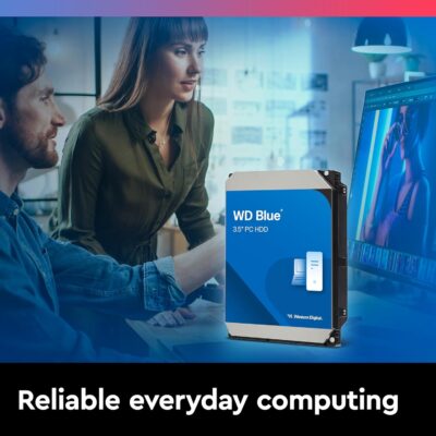 Western Digital 8TB WD Blue PC Internal Hard Drive HDD - 5640 RPM, SATA 6 Gb/s, 256 MB Cache, 3.5" - WD80EAAZ