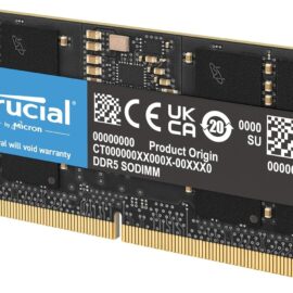 Crucial RAM 16GB DDR5 5600MHz (or 5200MHz or 4800MHz) Laptop Memory CT16G56C46S5