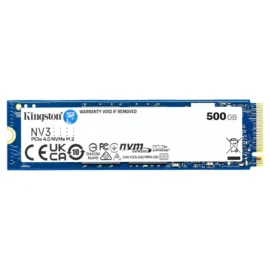 Kingston NV3 500GB M.2 2280 NVMe SSD | PCIe 4.0 Gen 4x4 | Up to 5000 MB/s | SNV3S/500G