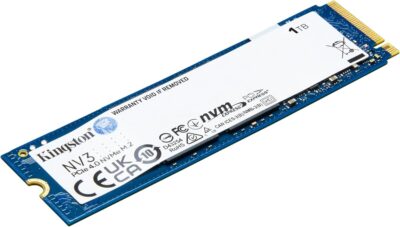 Kingston NV3 1TB M.2 2280 NVMe SSD | PCIe 4.0 Gen 4x4 | Up to 6000 MB/s | SNV3S/1000G