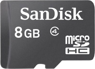 Sandisk Flash Memory Card - 8 GB - MicroSDHC, Black (SDSDQM-008G-B35)