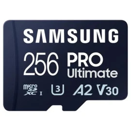 Samsung PRO Ultimate 256GB UHS-I U3 200MB/s Read 130MB/s Write Micro SD Memory Card with SD Adapter for Smartphone, Drone or Action Cam