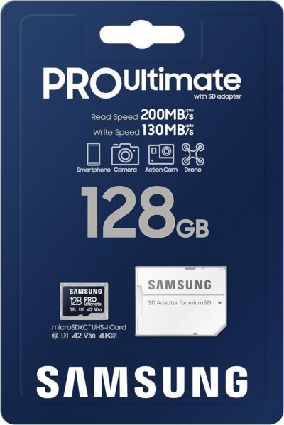 Samsung Pro Ultimate MB-MY128SB/WW Microsd Memory Card