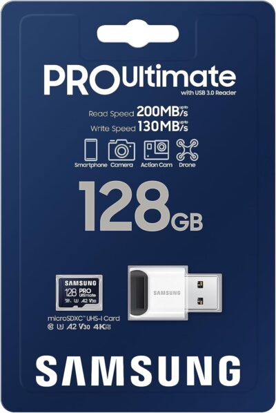 Samsung Pro Ultimate MB-MY128SB/WW Microsd Memory Card