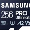 Samsung Pro Ultimate MB-MY256SB/WW MicroSD Card + USB Card Reader for Smartphones, Drone and Action Camera, UHS-I U3, 200MB/s Reading, 130MB/s Write, 256GB