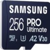 Samsung Pro Ultimate MB-MY256SB/WW MicroSD Card + USB Card Reader for Smartphones, Drone and Action Camera, UHS-I U3, 200MB/s Reading, 130MB/s Write, 256GB