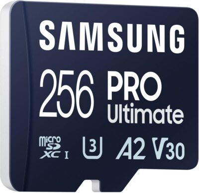 Samsung Pro Ultimate MB-MY256SB/WW MicroSD Card + USB Card Reader for Smartphones, Drone and Action Camera, UHS-I U3, 200MB/s Reading, 130MB/s Write, 256GB